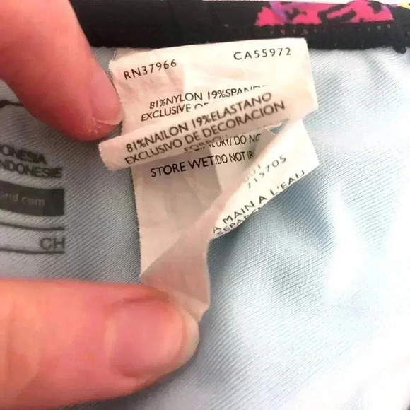 Nike Black Triangle Bikini Top Floral Detail - Picture 7 of 11